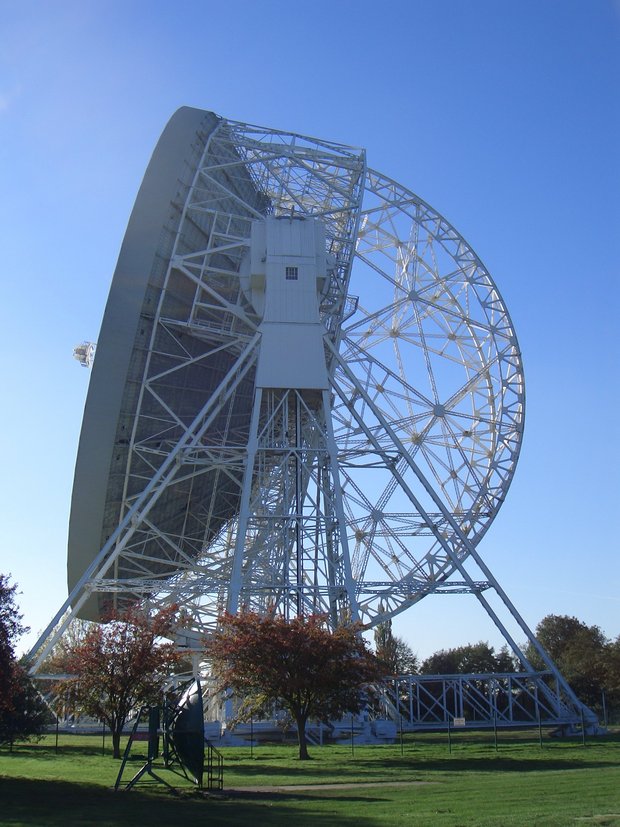 Lovell radio telescope at Jodrell Bank